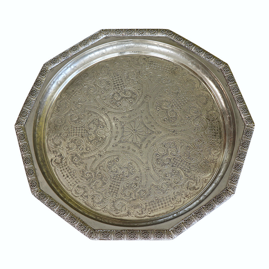 Moroccan Silver Tray