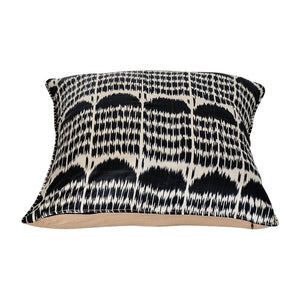 Black Boukhara Ikat Pillow