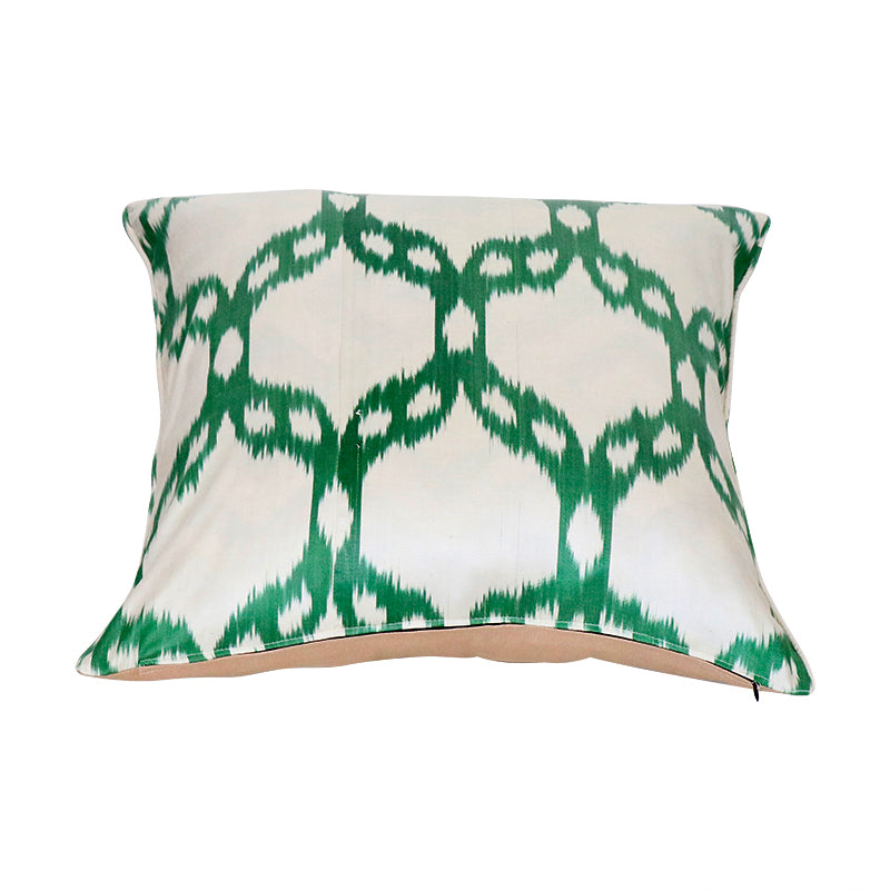 Green Mosaic Ikat Pillow