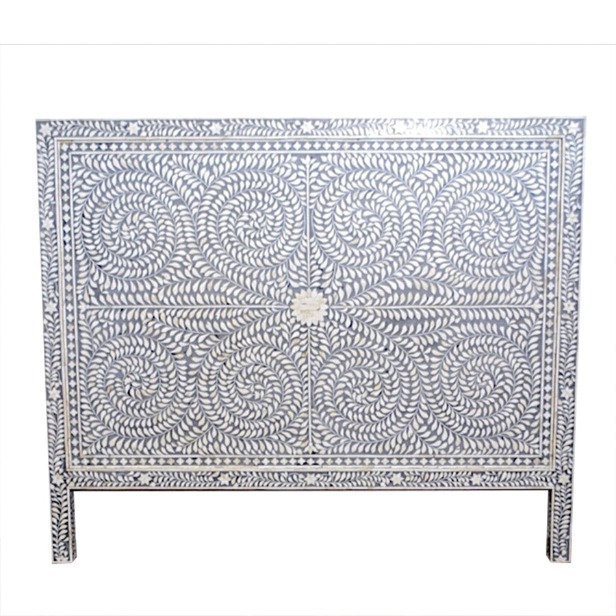 Indian Headboard- Bone Inlay