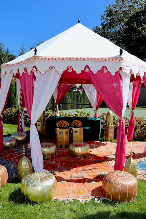 Indian Wedding Tent- Pink Interior