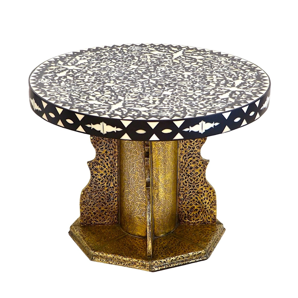 Moroccan Bone Inlay Coffee Table