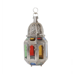 Moroccan Silver Table Lantern