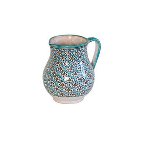Moroccan Ceramic Pitcher Vase