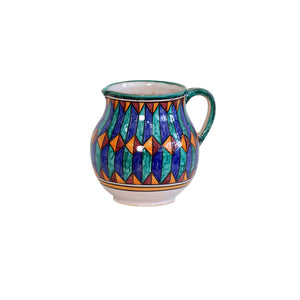 Moroccan Ceramic Pitcher Vase