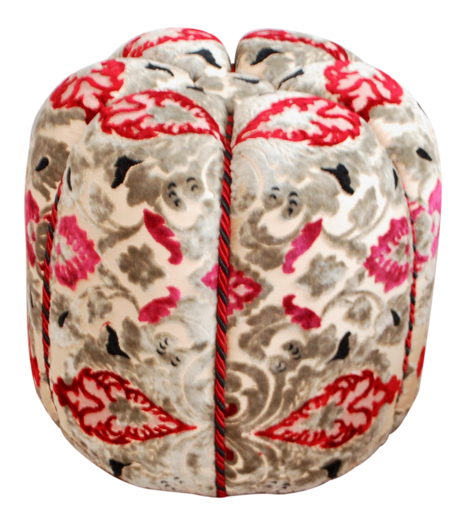 Moroccan  Fabric Pouf