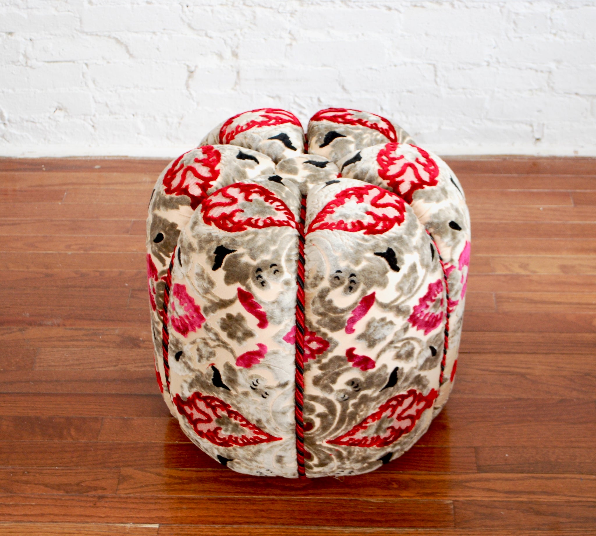 Moroccan  Fabric Pouf
