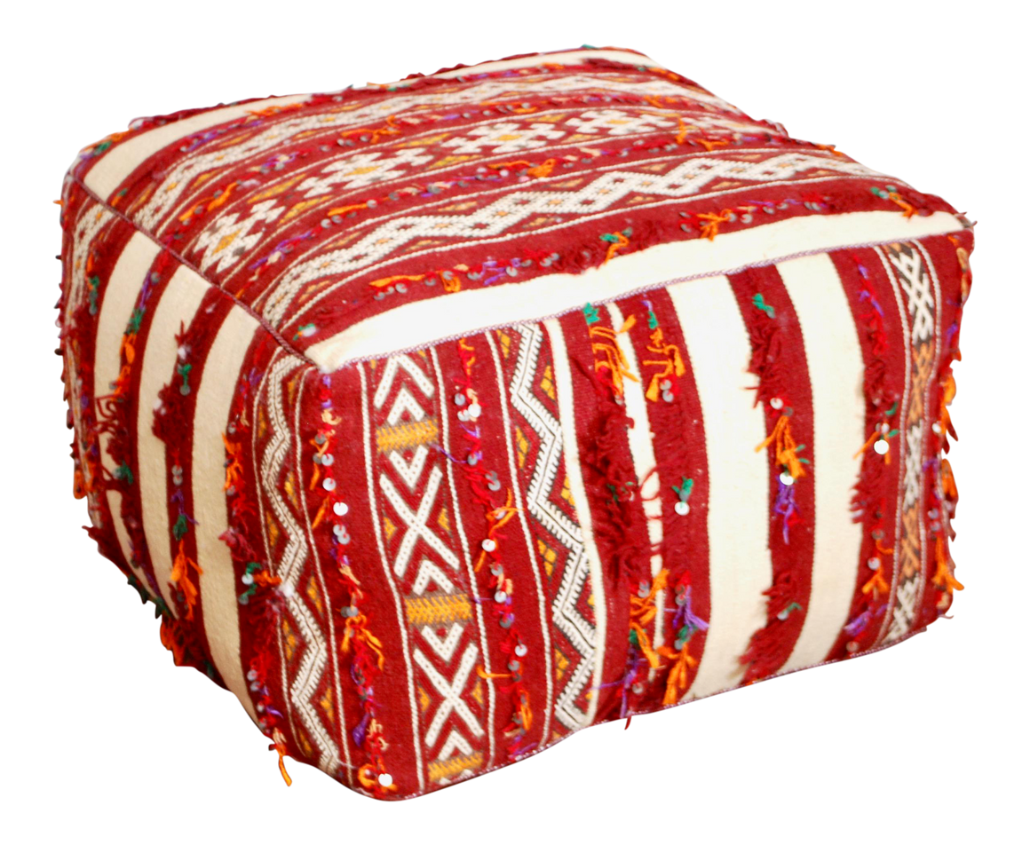 Moroccan Berber Kilim Pouf