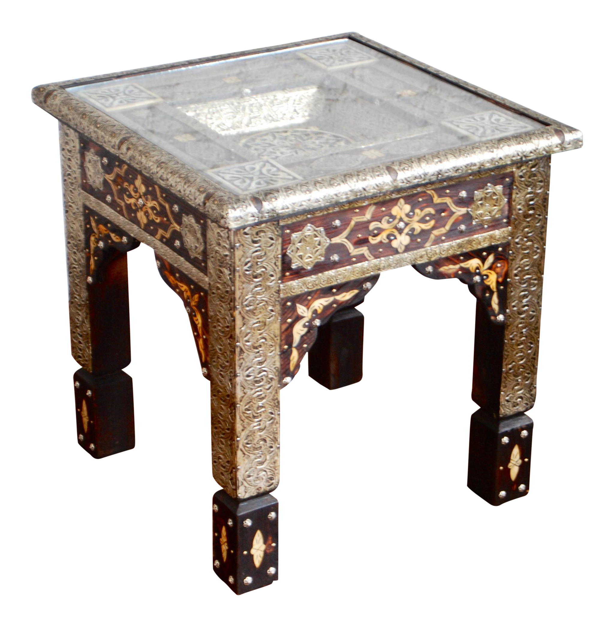 Moroccan Metal End Table