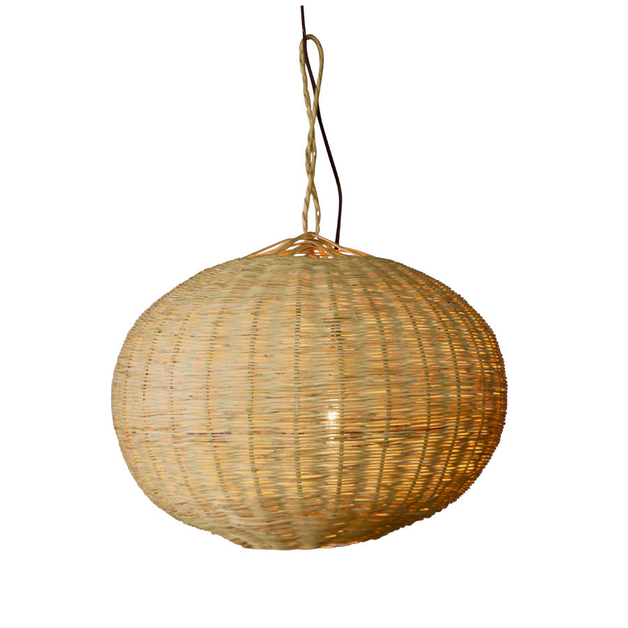 Moroccan Round Wicker Lamp
