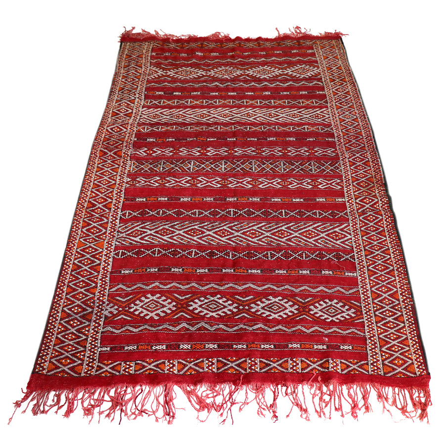 Moroccan Kilim Rug- 73" x 128"