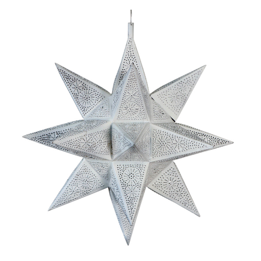 Moroccan Star White Lamp