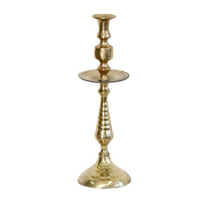 Moroccan Vintage Brass Candlestick- Set of 3