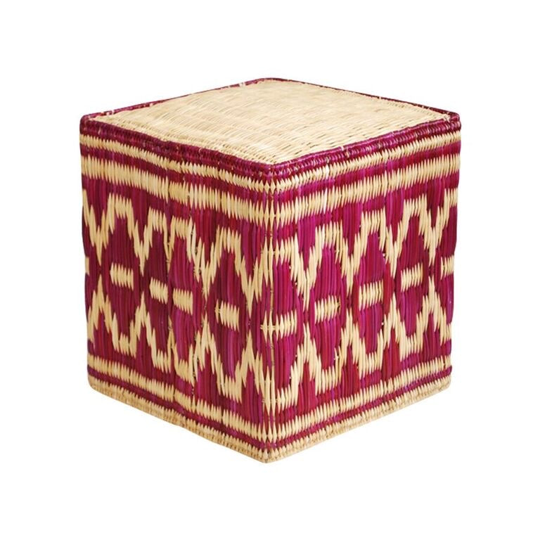 Boho Wicker Stool