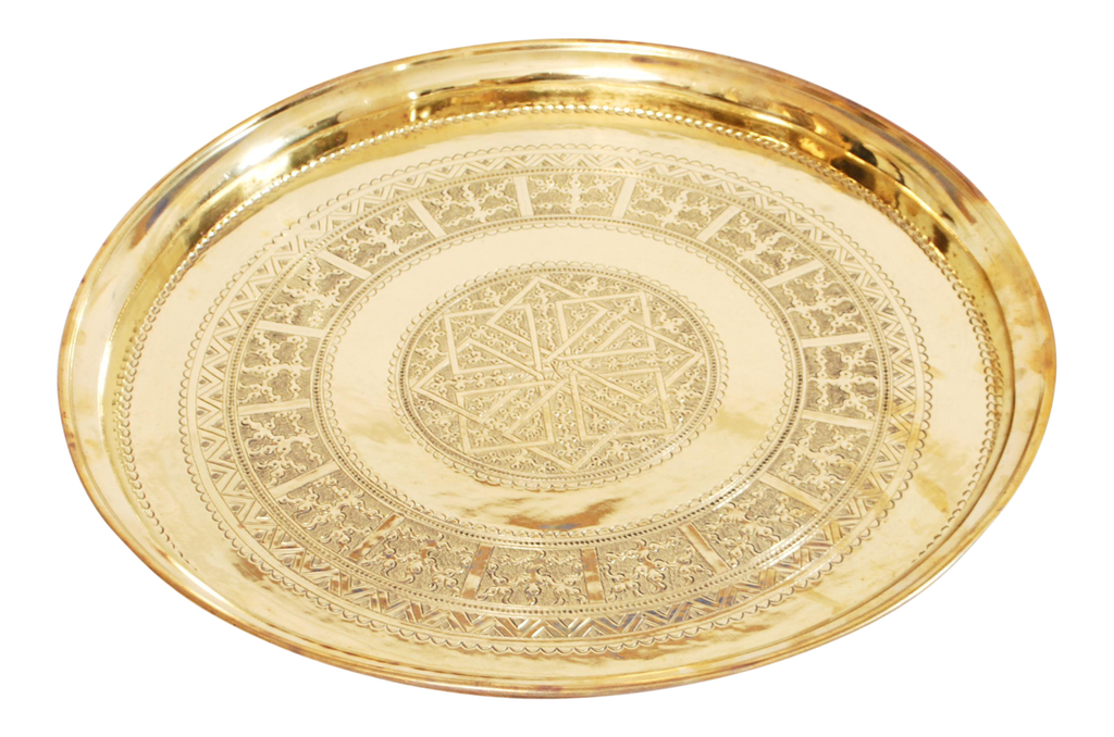 Moroccan Brass Tray