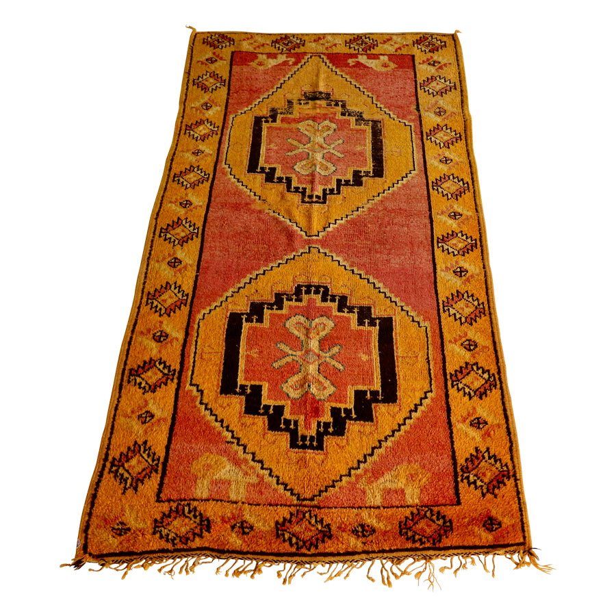 Vintage Moroccan Rug- 49" x 104