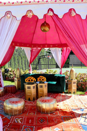 Indian Wedding Tent- Pink Interior