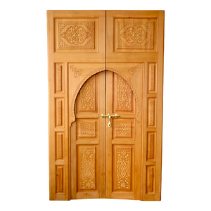 Moroccan Handcarved Wood Door
