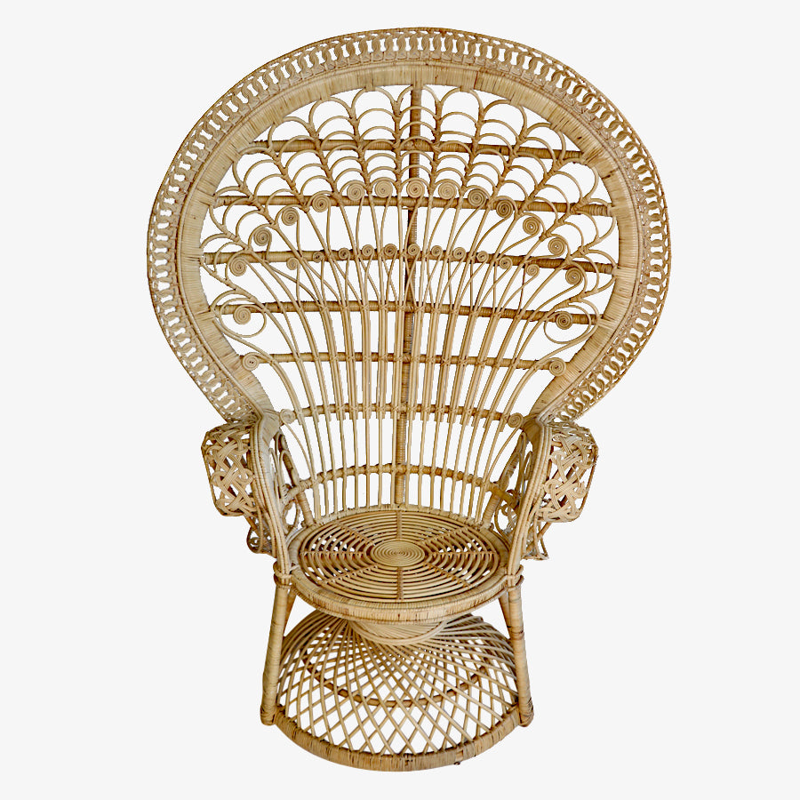 Peacock Wicker Chair