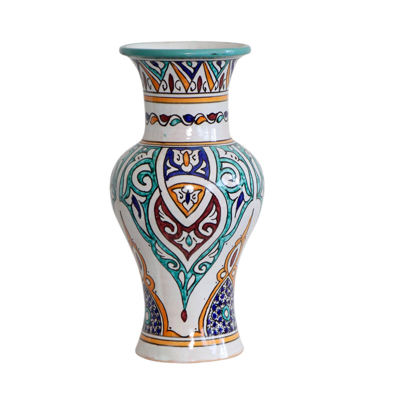 Tall Moroccan Ceramic Vase
