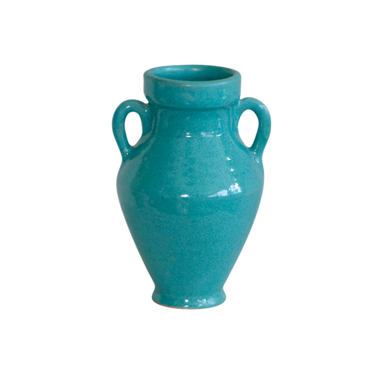 Moroccan Turquoise Ceramic Vase