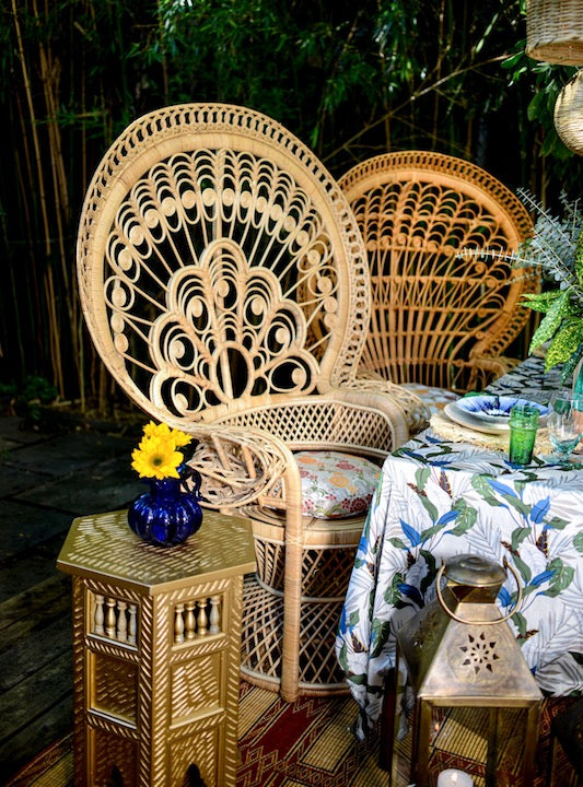 Peacock Wicker Chair