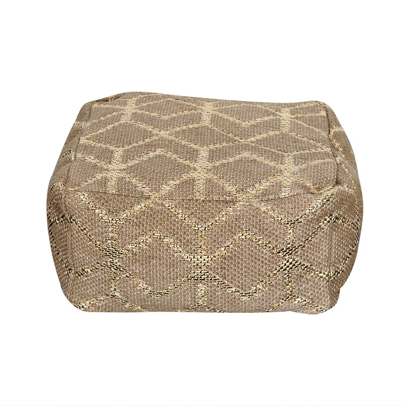Gold & Jute Floor Pillow