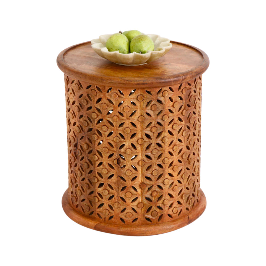 Jain Wood Drum Table