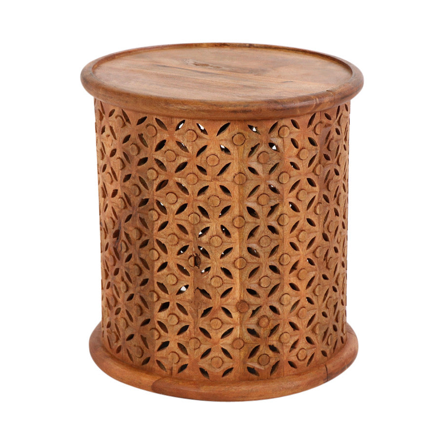 Jain Wood Drum Table