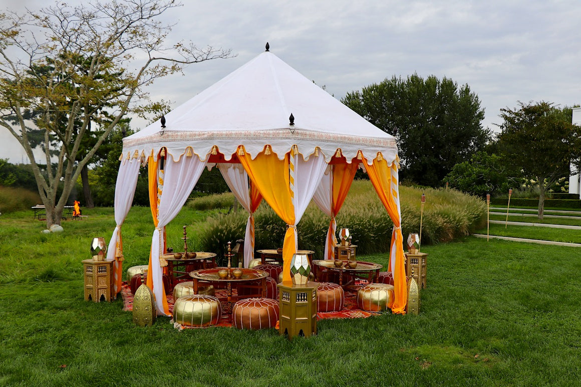 Indian Tent- Saffron Interior